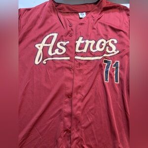 Josh Hader Brick Red Houston Astros Jersey XL men’s